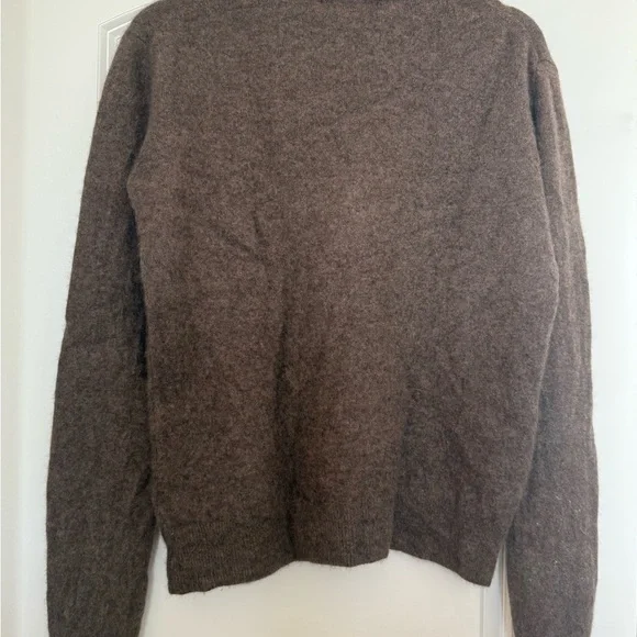Quince Brown V-Neck Sweater - Picture 3 of 3